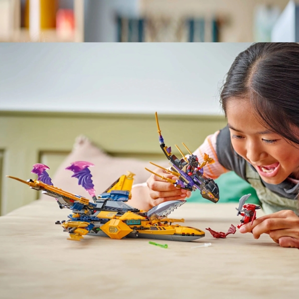 Конструктор LEGO Ninjago Суперштормовий реактивний літак Рас та Арін, 510 деталей (71833) - Pampik - 10