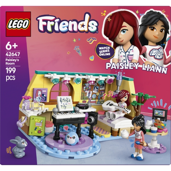 Конструктор LEGO Friends Кімната Пейслі, 199 деталей (42647) - Pampik