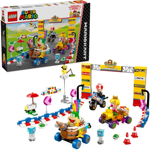 Конструктор LEGO Super Mario Kart Baby Peach & Grand Prix, 823 деталі (72036) - Pampik - 3