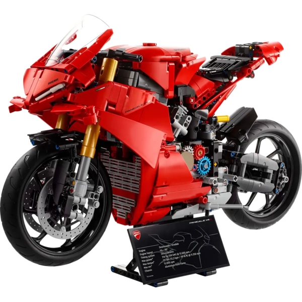 Конструктор LEGO Technic Мотоцикл Ducati Panigale V4 S, 1603 деталі (42202) - Pampik - 3