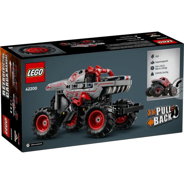 Конструктор LEGO Technic Monster Jam ThunderROARus Інерційний двигун, 232 деталі (42200) - Pampik - 10