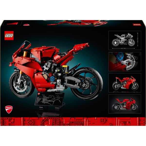 Конструктор LEGO Technic Мотоцикл Ducati Panigale V4 S, 1603 деталі (42202) - Pampik - 11