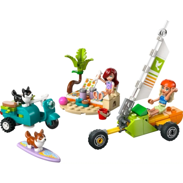Конструктор LEGO Friends Собачі пригоди на серфі та скутері, 113 деталей (42641) - Pampik - 6