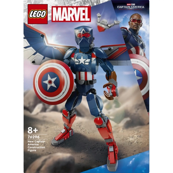 Конструктор LEGO Super Heroes Marvel Фігурка Нового Капітана Америка, 359 деталей (76296) - Pampik