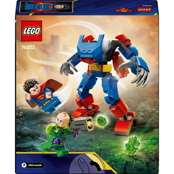 Конструктор LEGO Super Heroes DC Batman Супермен-робот проти Лекса Лютора, 120 деталей (76302) - Pampik - 2