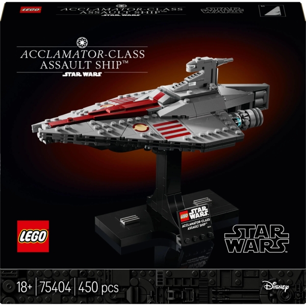 Конструктор LEGO Star Wars Штурмовий корабель класу Аккламатор, 450 деталей (75404) - Pampik