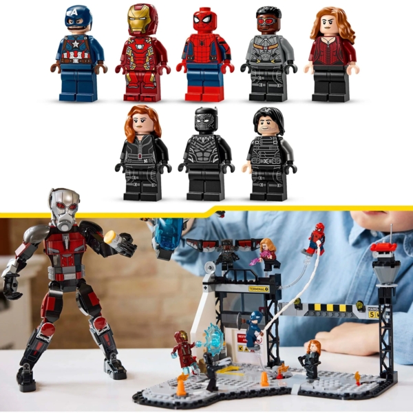 Конструктор LEGO Super Heroes Marvel Перший месник: Протистояння Пригодницька битва, 736 деталей (76314) - Pampik - 9