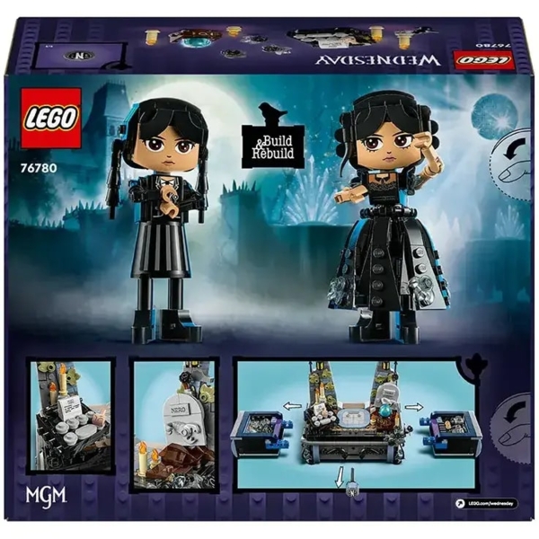 Конструктор LEGO Wednesday Фігурка Венздей Аддамс, 702 деталі (76780) - Pampik - 2