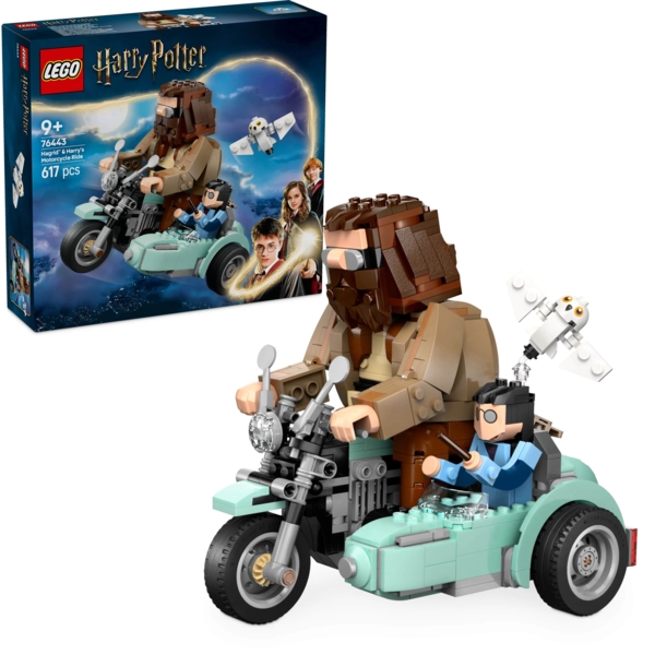 Конструктор LEGO Harry Potter Поїздка Геґріда й Гаррі на мотоциклі, 617 деталей (76443) - Pampik - 3