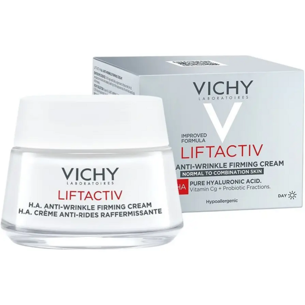 Разглаживающий крем для лица Vichy Liftactiv H. A. с гиалуроновой кислотой для коррекции морщин, для нормальной и комбинированной кожи, 50 мл