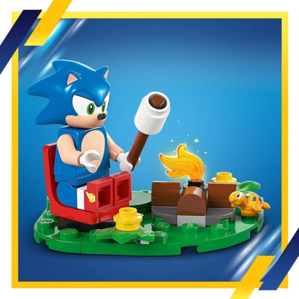 Конструктор LEGO Sonic the Hedgehog Зіткнення Соніка біля багаття, 177 деталей (77001) - Pampik - 6