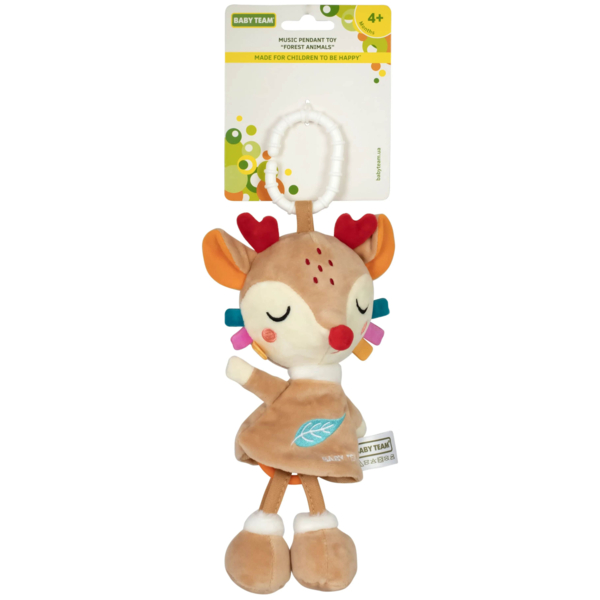 Игрушка-подвеска музыкальная Baby Team Лесные жители Олененок (8547_олененок) - Pampik - 2