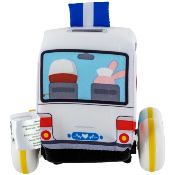 Игрушка текстильная Baby Team Машинка Скорая помощь (8420) - Pampik - 2
