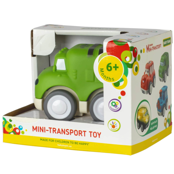 Іграшка Baby Team Міні-транспорт Машинка, зелений (8604_зелена машинка) - Pampik - 4