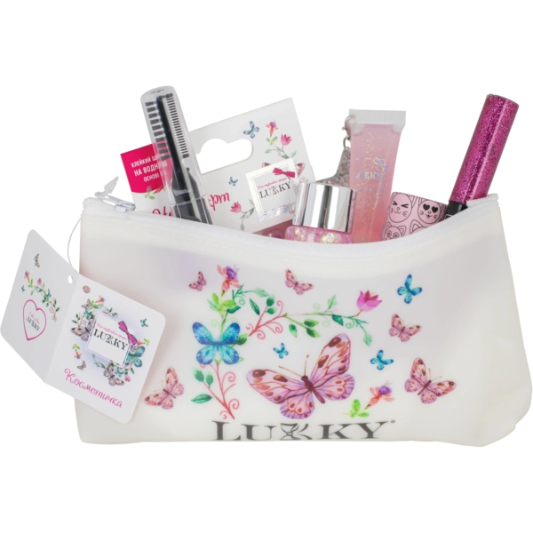 Косметичка Lukky, 20х10 см, білий матовий (T18079) - Pampik - 2