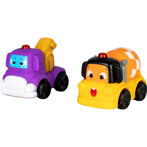 Набор игрушек Baby Team Машинки с бетономешалкой, 2 шт. (8603_набор с бетономешалкой) - Pampik