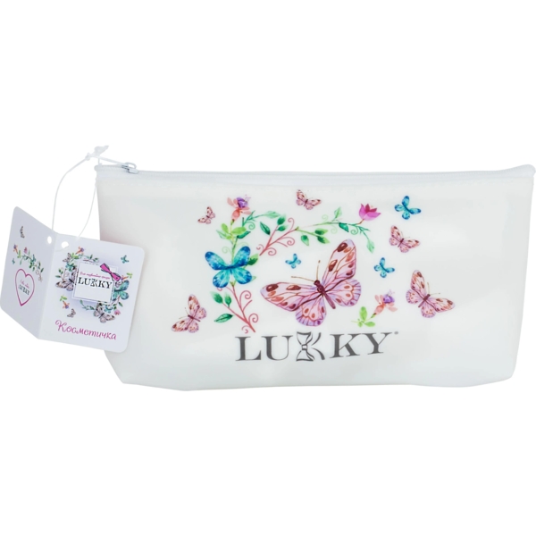 Косметичка Lukky, 20х10 см, білий матовий (T18079) - Pampik