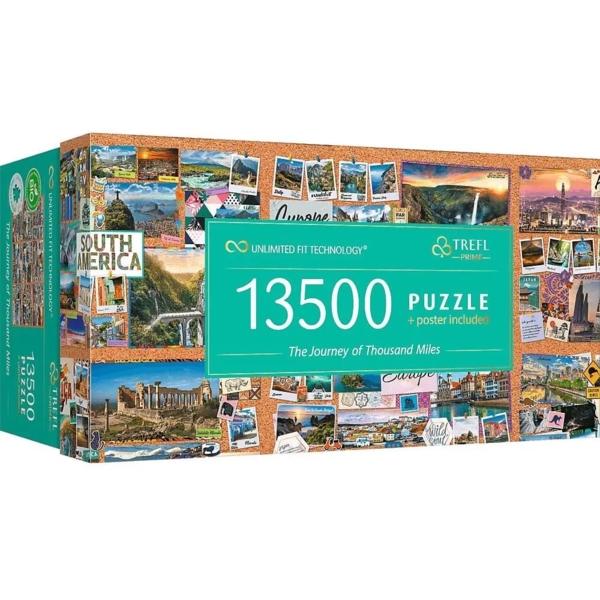 Пазли Trefl Безмежна колекція: Подорож на тисячу миль, 13500 елементів (81025) - Pampik