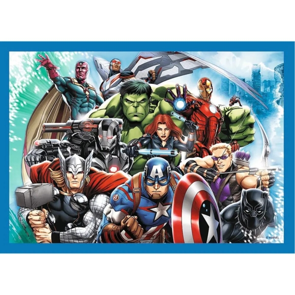 Пазлы Trefl 4 в 1 Храбрые мстители Marvel (34386) - Pampik - 5