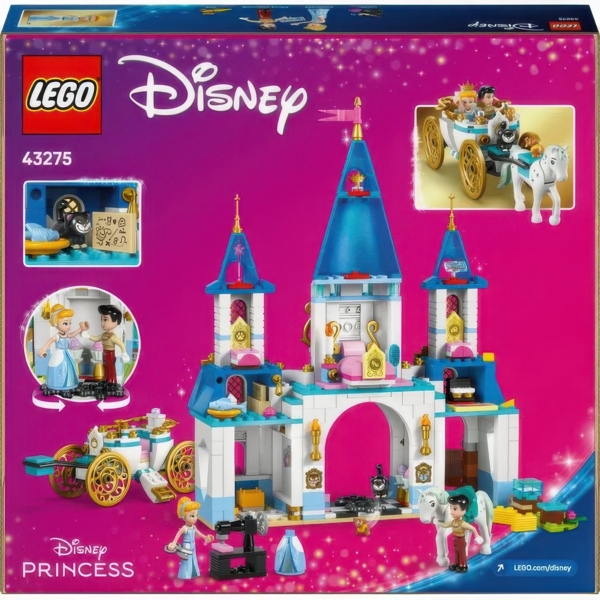 Конструктор LEGO Disney Princess Замок Попелюшки й карета, 596 деталей (43275) - Pampik - 2