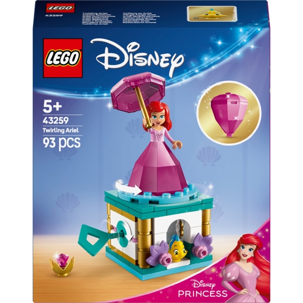 Конструктор LEGO Disney Princess Кружляння Аріель, 93 деталі (43259) - Pampik