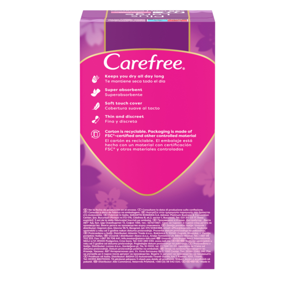 Прокладки жіночі щоденнi CAREFREE® Large plus, 36 шт. - Pampik - 4