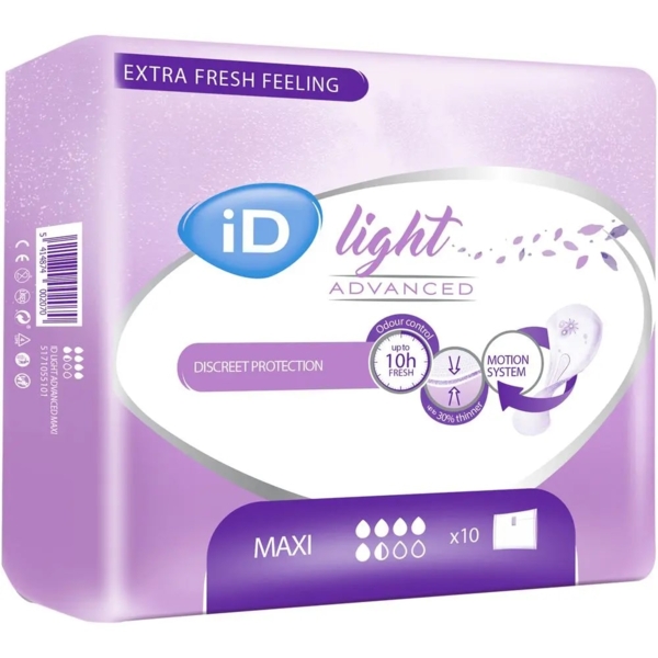 Урологические прокладки iD Light Maxi, 10 шт. - Pampik - 2