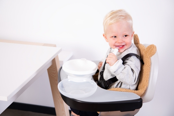 Подушка к стульчику для кормления Childhome Evolu, бежевый мишка (CHEVOSCTB) - Pampik - 8