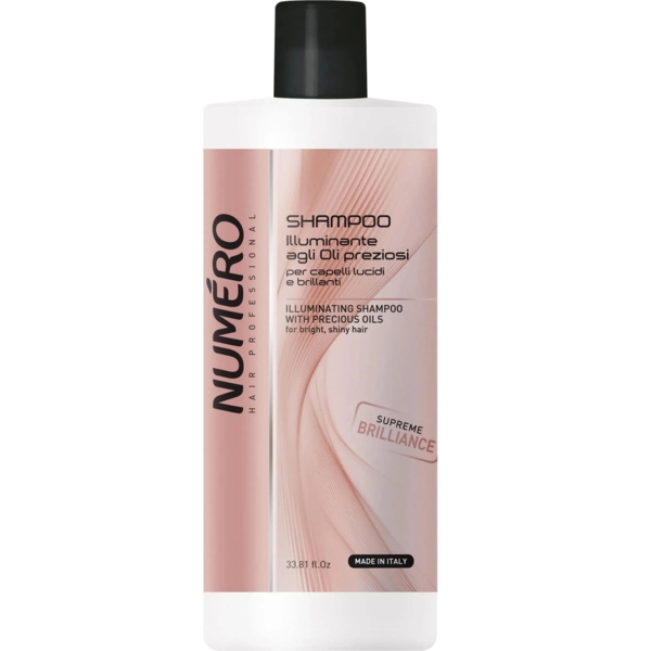 Шампунь Numero для блиску волосся на основі цінних олій, 1 л - Pampik