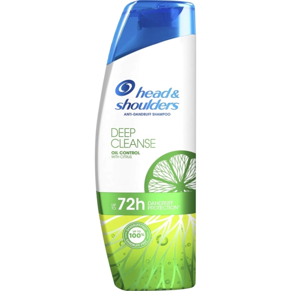 Шампунь проти лупи Head & Shoulders Deep Cleanse Контроль жирності з цитрусом, 300 мл - Pampik