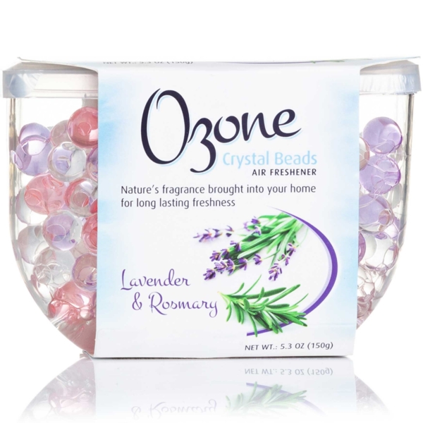 Освежитель воздуха кристаллический на гелевой основе Ozone Crystal Beads Лаванда и Розмарин, 150 г - Pampik