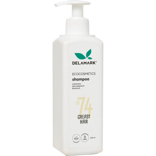 Шампунь De La Mark для жирного волосся, 400 мл - Pampik