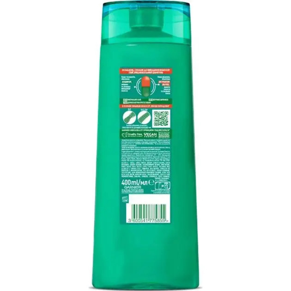 Шампунь Garnier Fructis Ріст на всю cилу, для ослабленого волосся, 400 мл - Pampik - 2
