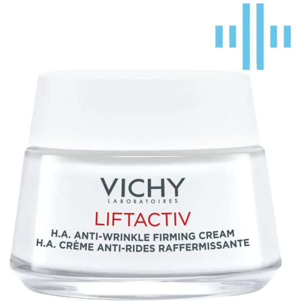 Разглаживающий крем для лица Vichy Liftactiv H. A. с гиалуроновой кислотой для коррекции морщин, для сухой кожи, 50 мл - Pampik