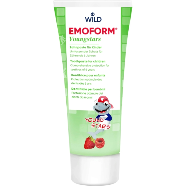 Дитяча зубна паста Dr. Wild Emoform Youngstars, 75 мл - Pampik