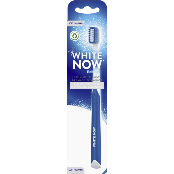 Зубна щітка Signal Відбілювання та сяйво, м'яка, біло-синя - Pampik