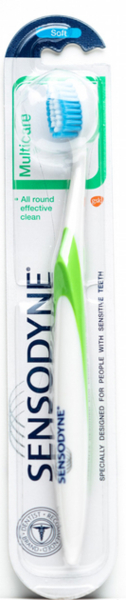 Зубна щітка Sensodyne Комплексний Захист, м'яка, білий з салатовим - Pampik