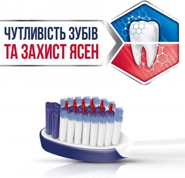 Зубна щітка Sensodyne Чутливість зубів та захист ясен, м'яка, білий з синім - Pampik - 6