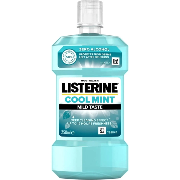 Ополіскувач для ротової порожнини Listerine Свіжа М'ята М'який смак, 250 мл - Pampik
