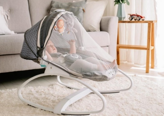 Шезлонг Lionelo Henk Rose scandi, розовый (LO.HN02) - Pampik - 2