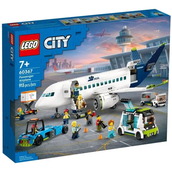 Конструктор LEGO City Пасажирський літак, 930 деталей (60367) - Pampik - 9