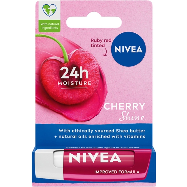 Бальзам для губ Nivea Cherry Shine Вишневе сяйво, 4.8 г - Pampik