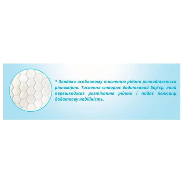 Одноразові гігієнічні пелюшки Lindo, вологопоглинаючі, 90х60 см, 5 шт. (U 51806) - Pampik - 4