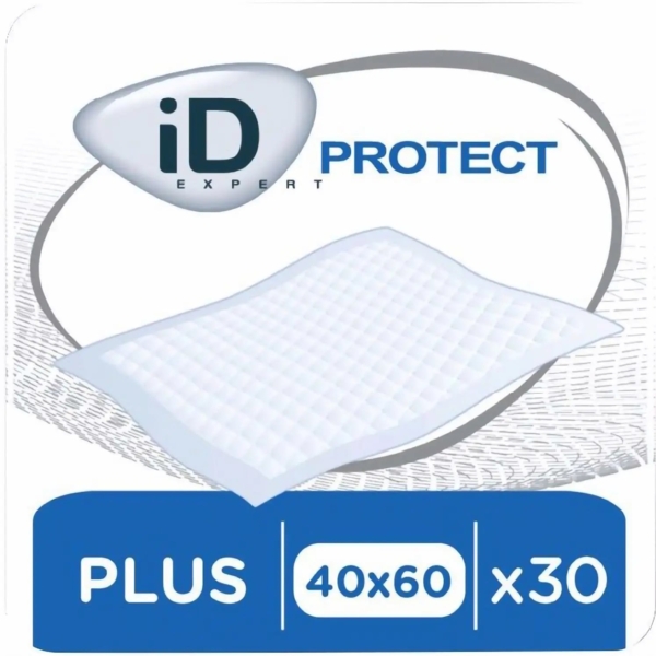 Одноразові пелюшки iD Protect Plus, 60х40 см, 30 шт. - Pampik