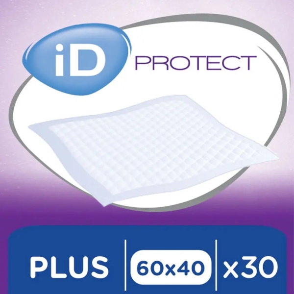 Одноразові гігієнічні пелюшки iD Protect Expert Plus, 60x40 см, 30 шт. - Pampik