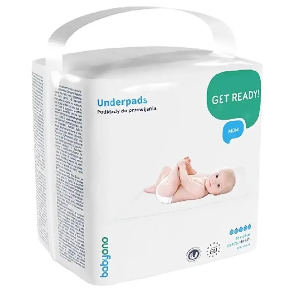 Одноразові пелюшки BabyOno, 60х90 см, 20 шт (594) - Pampik