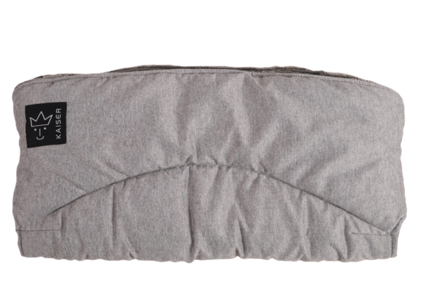 Муфта для коляски Kaiser Alaska, с термофлисом, светло-серый меланж (65697323) - Pampik