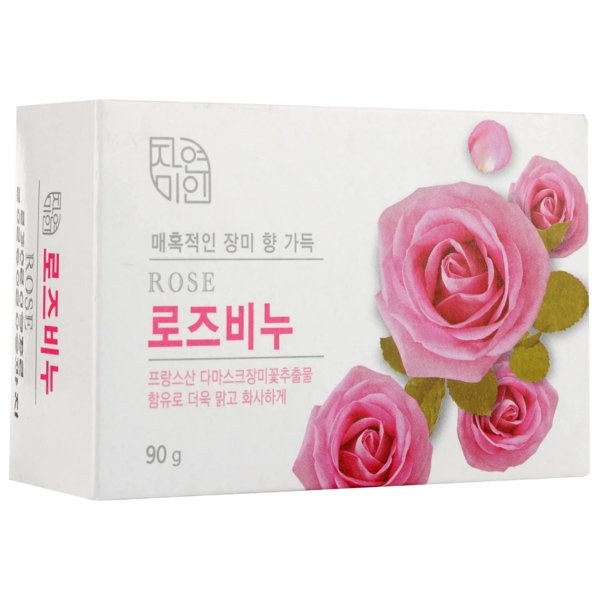 Мило для обличчя та тіла Mukunghwa з екстрактом троянди, 90 г - Pampik - 2