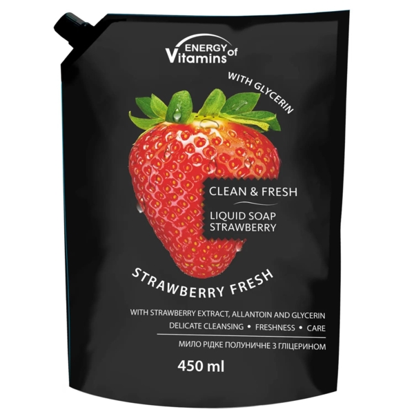 Рідке мило Energy of Vitamins Полуничне, 450 мл - Pampik