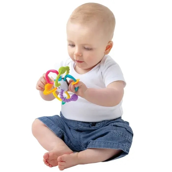 Іграшка-прорізувач Playgro Гнучкий м'ячик (25235) - Pampik - 4